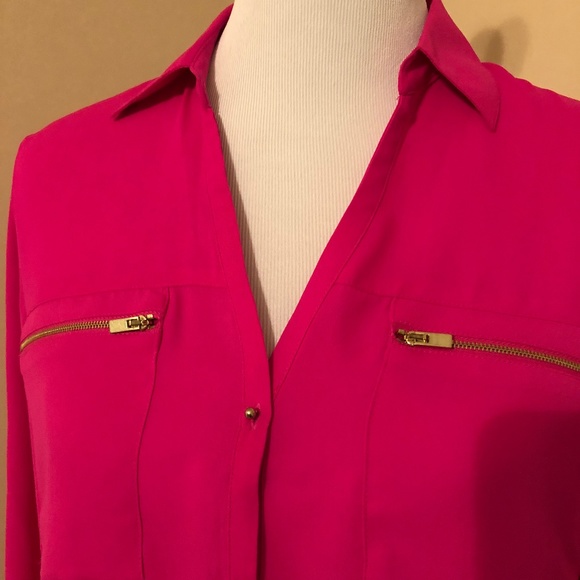 Express Hot Pink Blouse - Picture 2 of 5